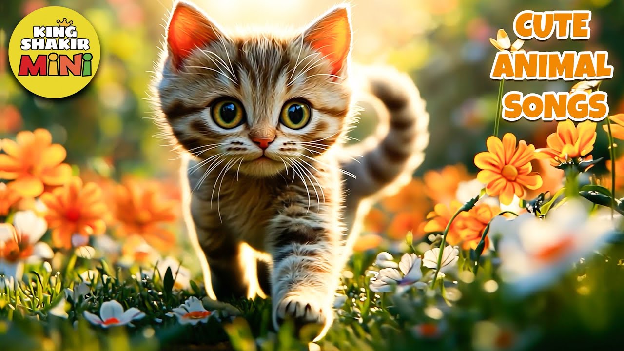 Cute Animal Songs - 16🐾🧡 King Shakir Mini #animalsongs #nurseryrhymes #kidssong #funny
