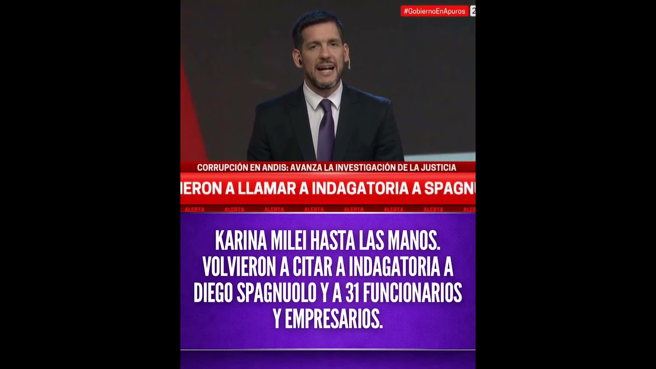 Karina Milei HASTA LAS MANOS. Volvieron a citar a INDAGATORIA a Diego Spagnuolo y a 31&hellip;