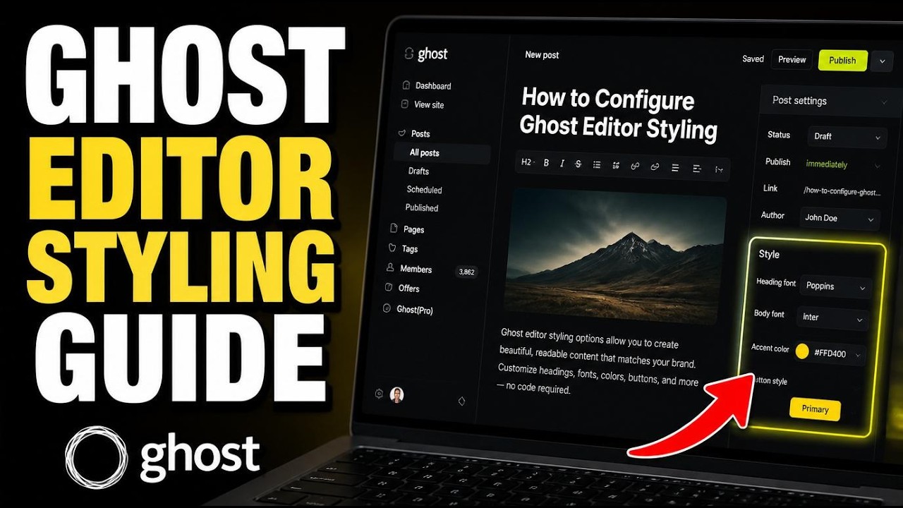 How to configure Ghost editor styling for premium blog UI - Complete Guide