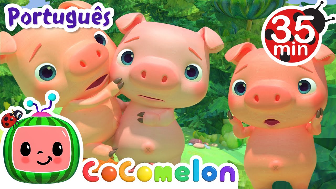 Cocomelon em Portugu&ecirc;s | Os tr&ecirc;s Porquinhos | Compila&ccedil;&atilde;o de Desenhos Animados e M&uacute;sicas Infantis