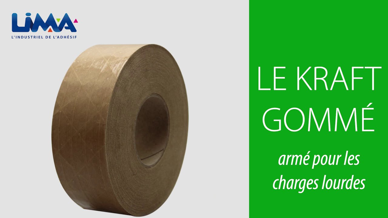 Le kraft gommé recyclable et écologique pour la fermeture de vos cartons