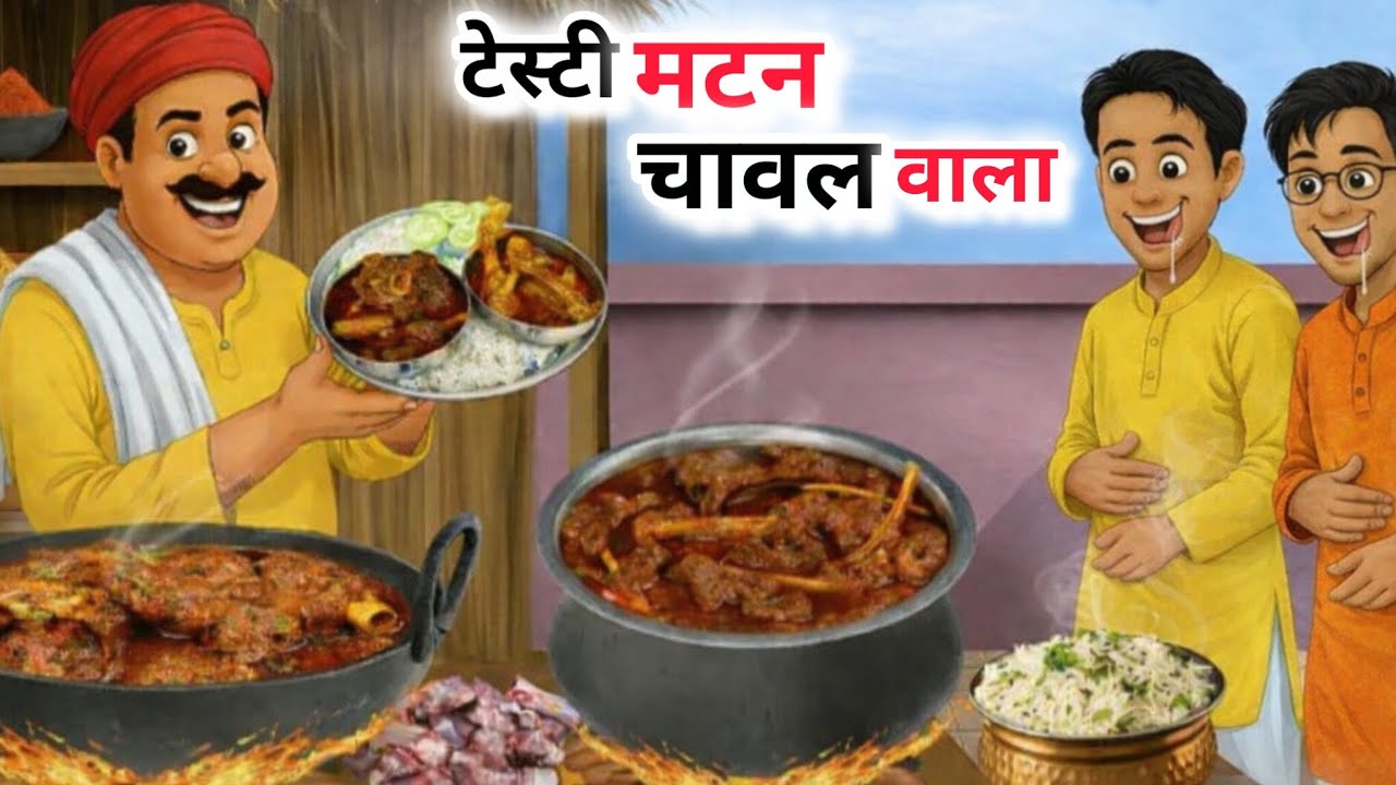 टेस्टी मटन चावल वाला। Testy mutton chawal wala। Hindi kahani। Hindi stories। Bedtime story।