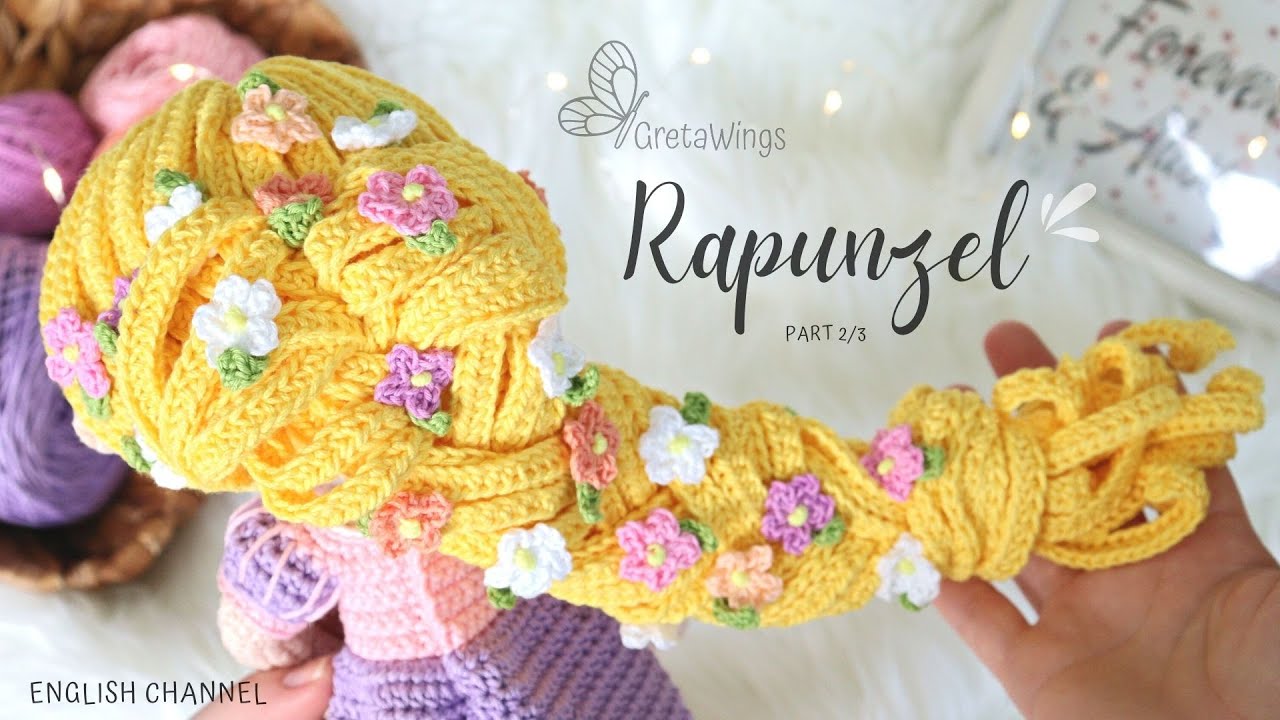 Princess Rapunzel Amigurumi Tutorial | Princess Series Part 2/3 Sub 🇺🇸🇪🇸/ GretaWings in English