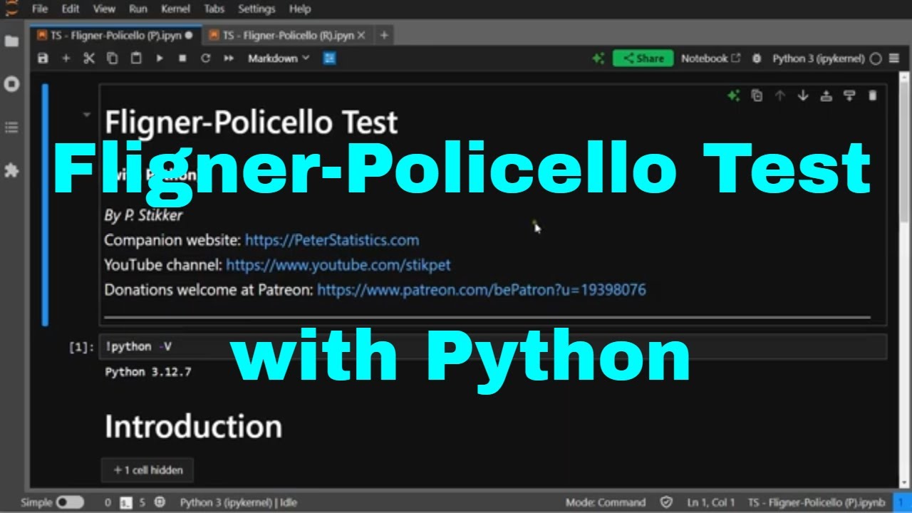 Python - Тест Флигнера-Поличелло