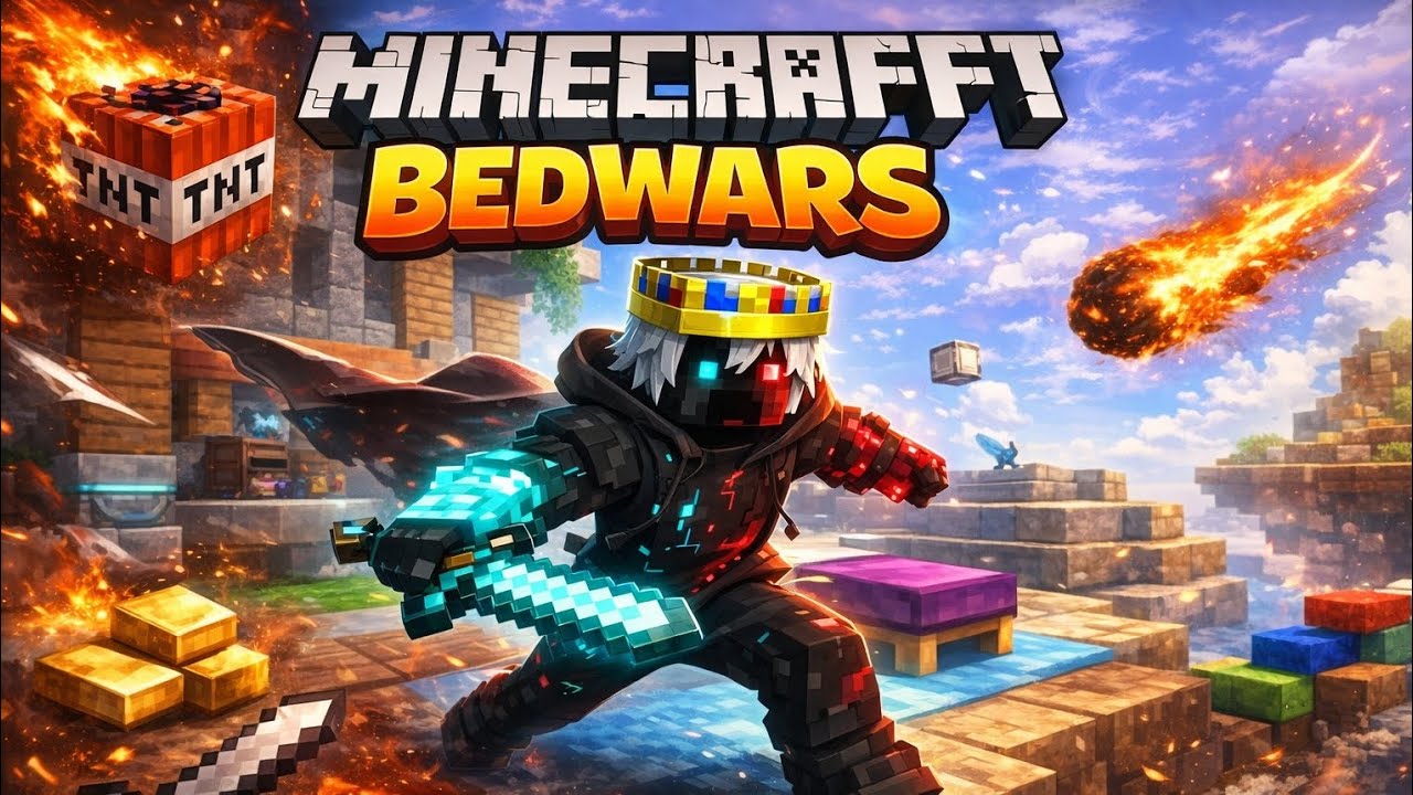 Minecraft Play Hive bedwers🫡 With 2 Player😆😀😁#minecraft #Hive bedwers 
