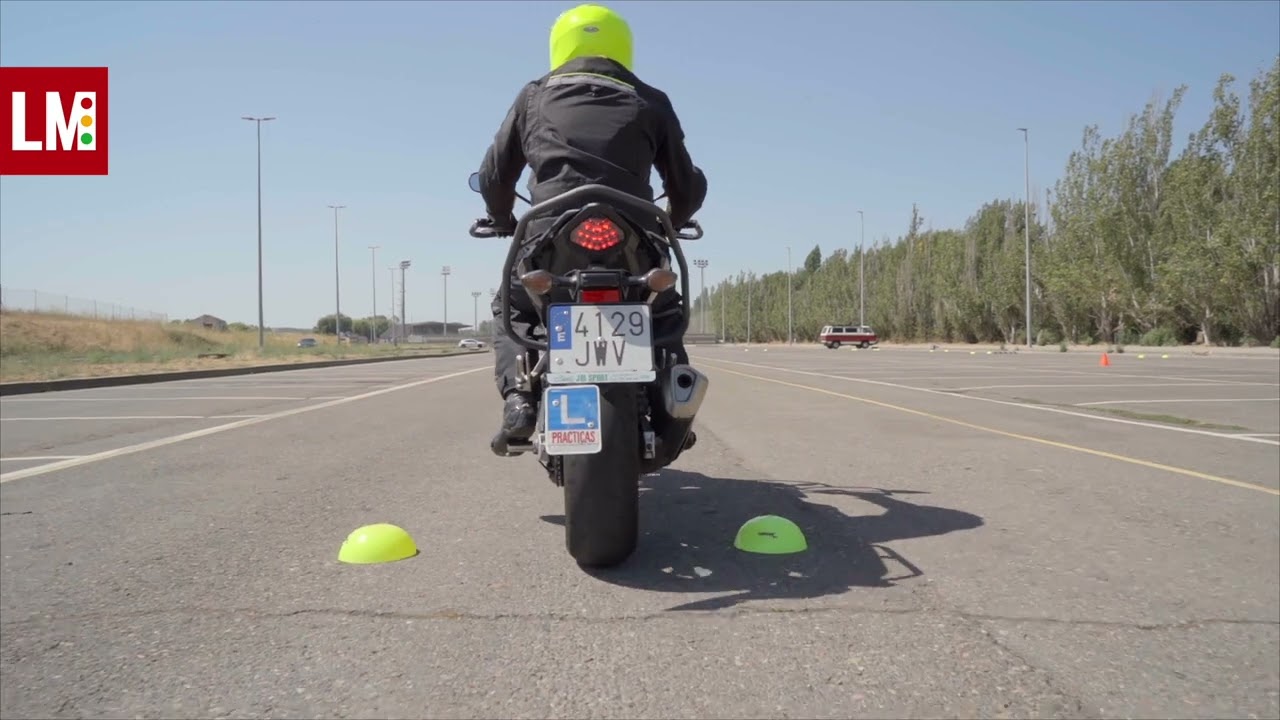 Video examen de moto en circuito cerrado