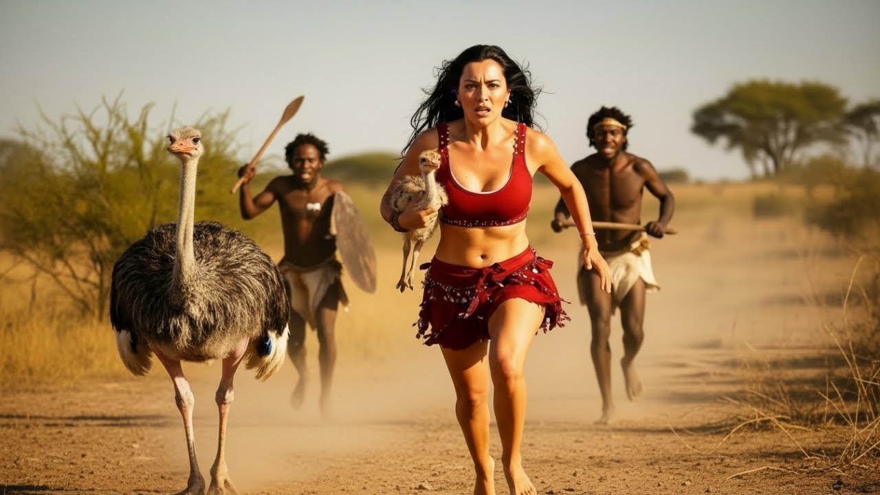 4.7M Years Ago | One Brave Prehistoric Girl Rescued a Baby Ostrich From Ruthless Males