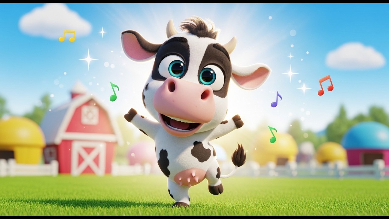 Vaca Bailando en la Granja 🐄 | Video Infantil Divertido