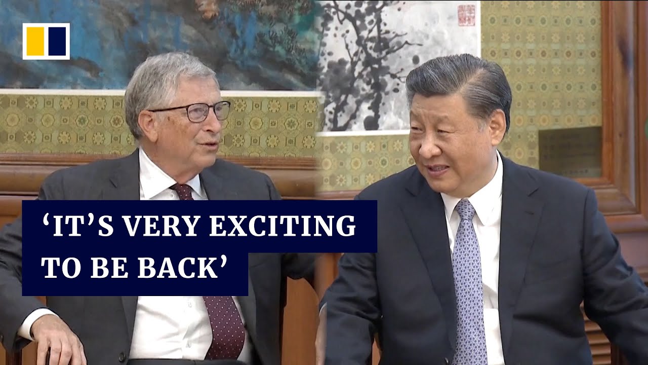 Xi Jinping tells his ‘old friend’ Bill Gates he hopes US-China friendship will continue
