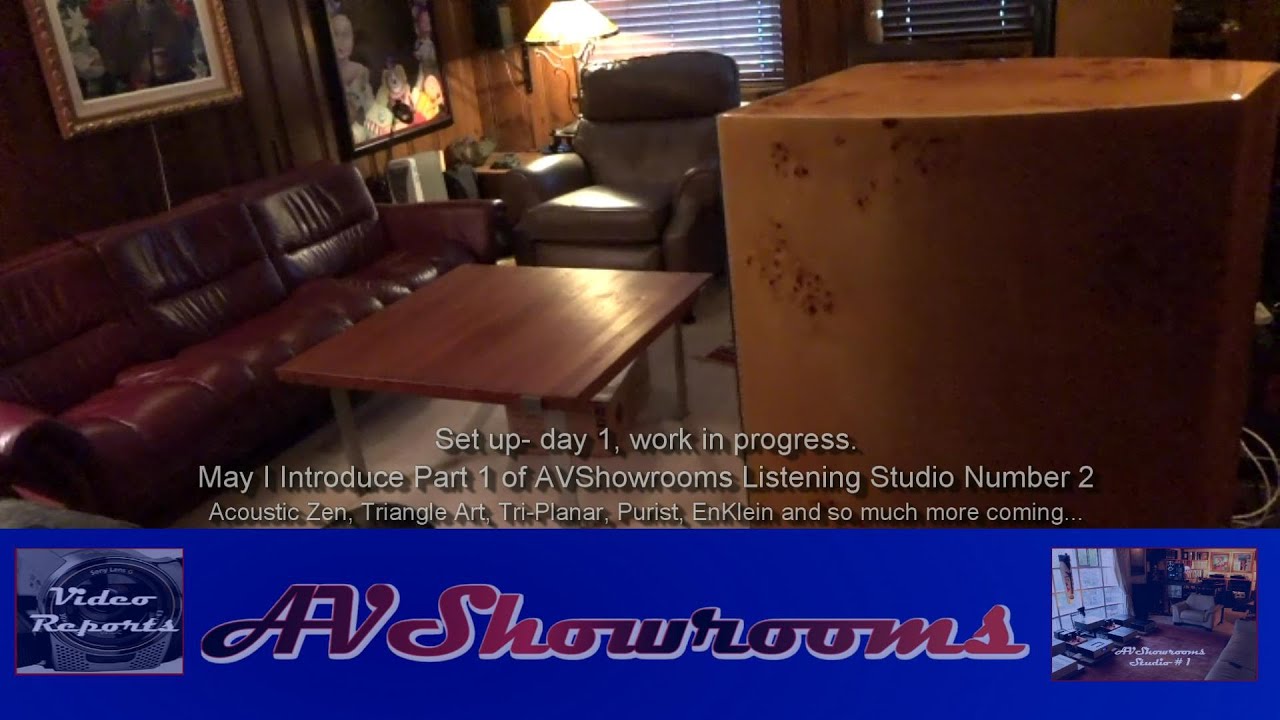 Part 1 of AVShowrooms Listening Studio Number 2, a work in progress