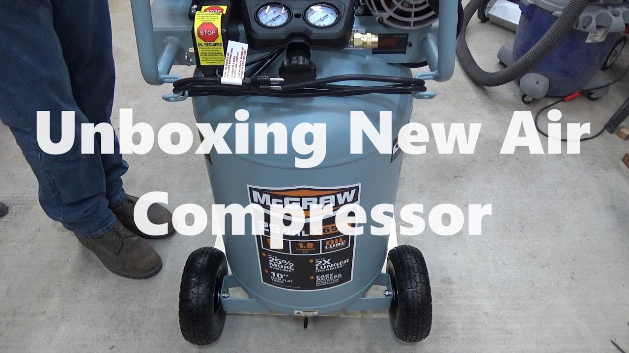 More AIR - Less Noise!! - MCGRAW 29 Air Compressor - Set up and Testing