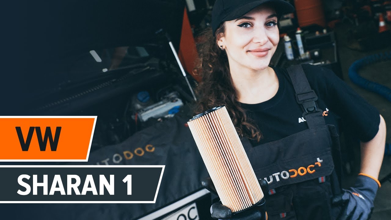 How to change oil filter and engine oil on VW SHARAN 1 [TUTORIAL AUTODOC]