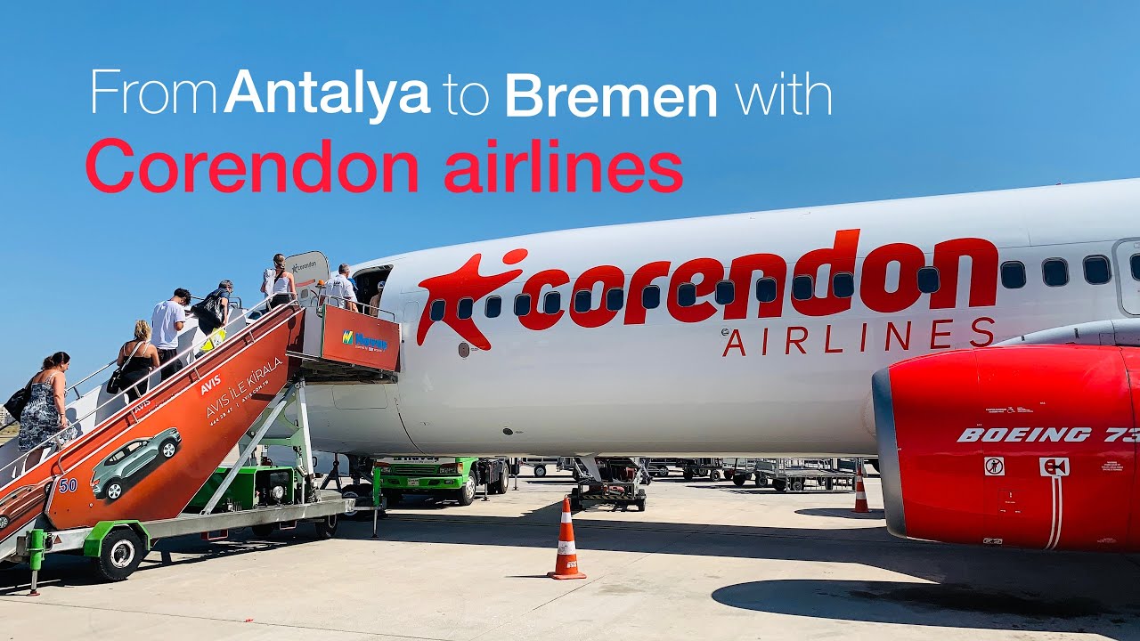 Corendon airlines|Анталья-Бремен|Б737-800
