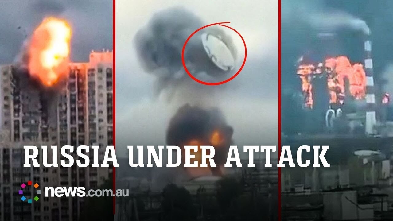 Oil tank lid blasted 100 metres into air in Moscow drone attack