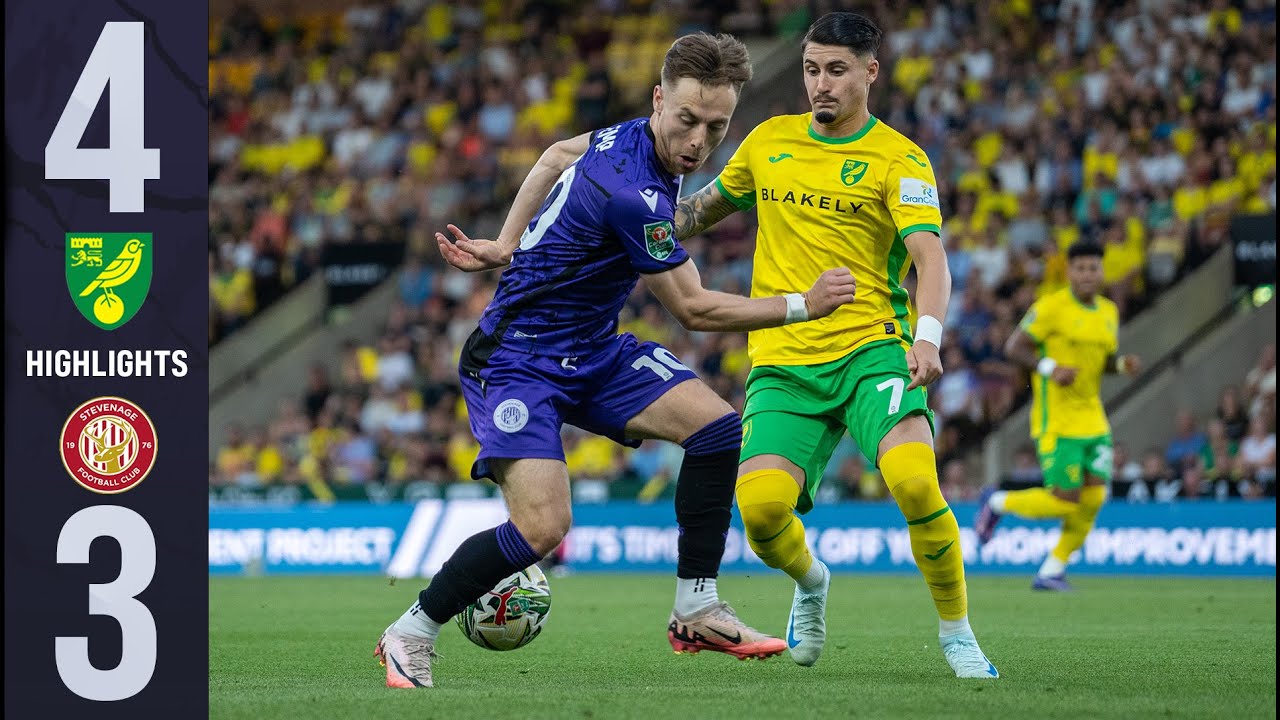 Norwich City 4-3 Stevenage | Carabao Cup Highlights
