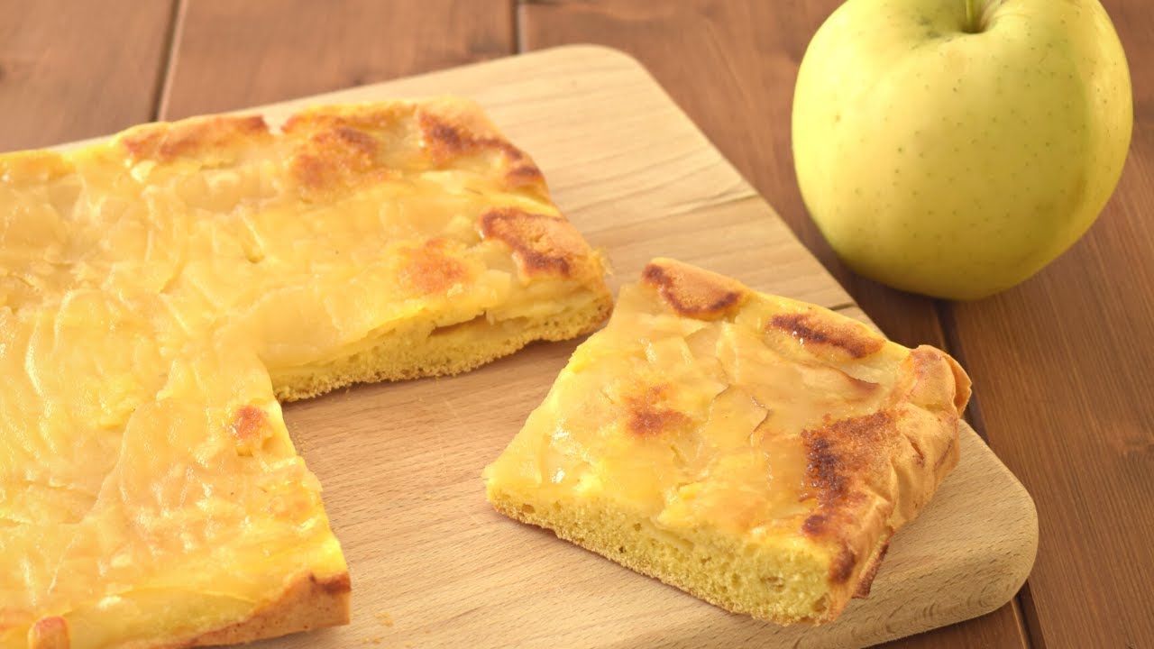 SCHIACCIATA DI MELE senza bilancia - torta di mele facile e veloce