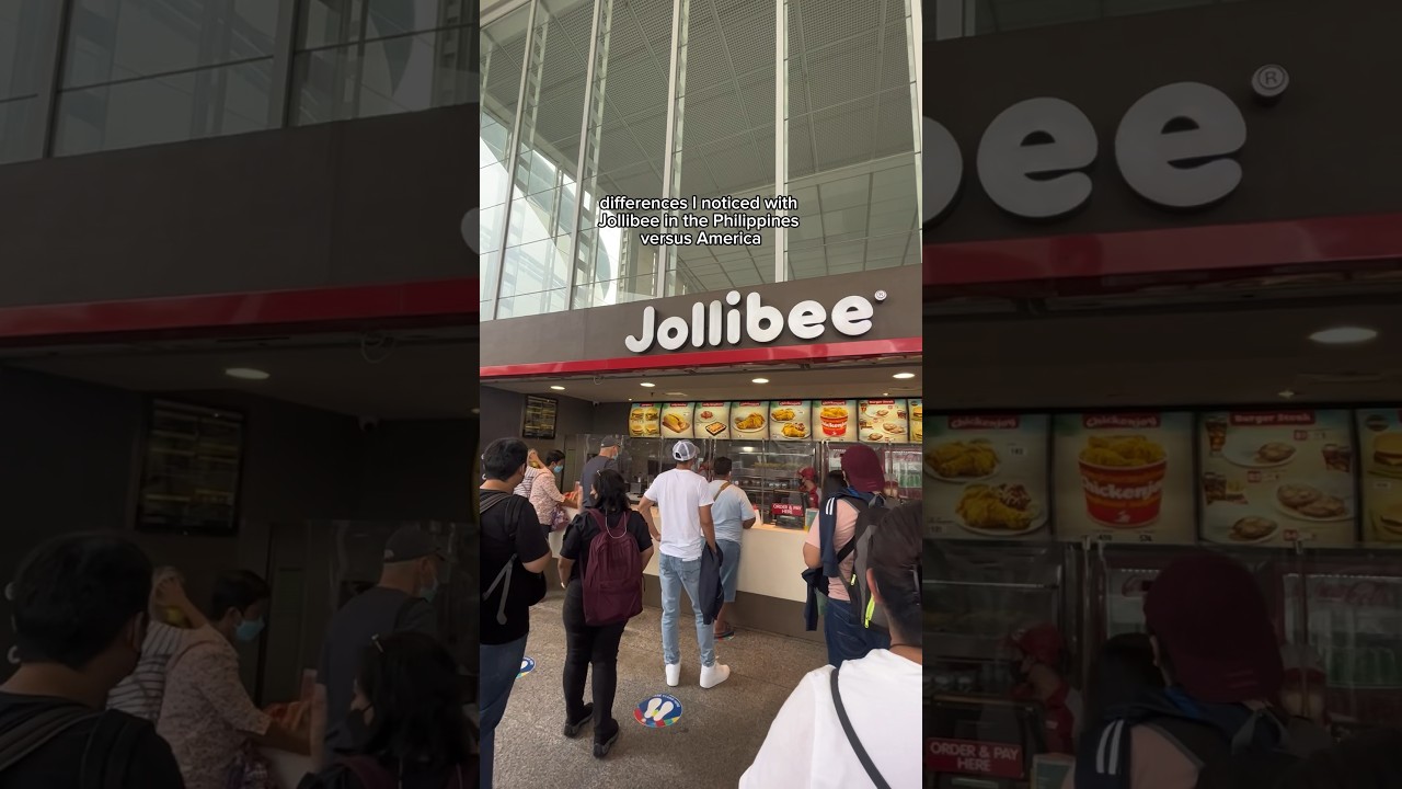 Различия, которые я заметил у Jollibee на Филиппинах и в Америке!! #jollibee #philippines #chicken