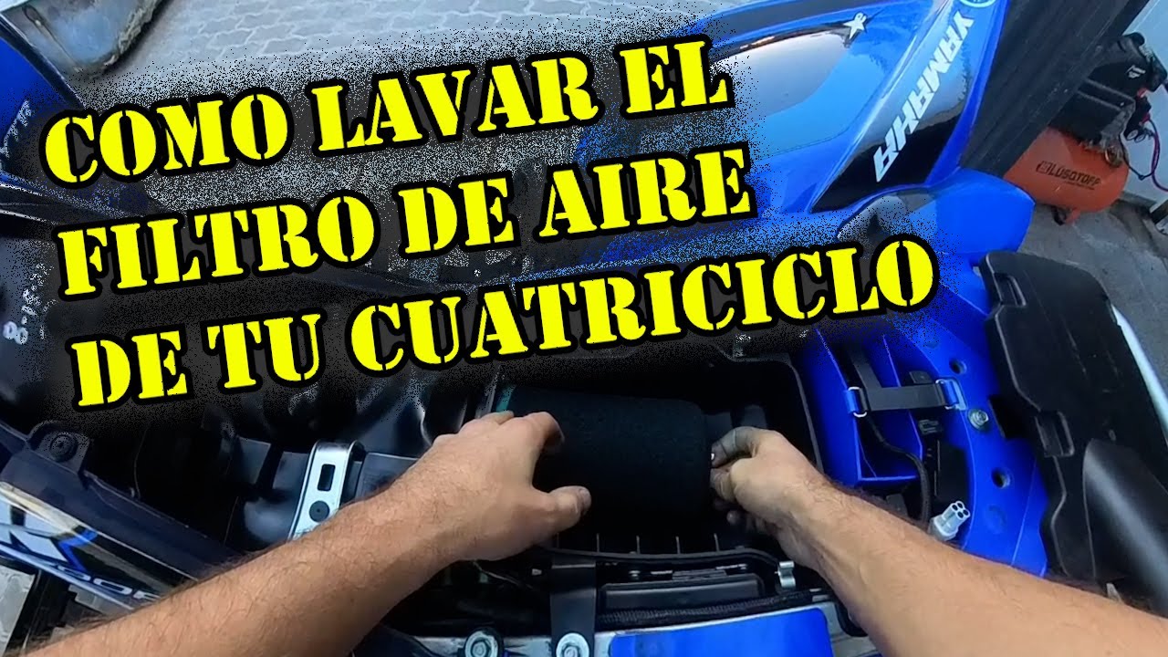 🔧 ¿Como Lavar Filtro de Aire? 👀 ➡️Yamaha Raptor 700   Atv/Quad/Cuatri
