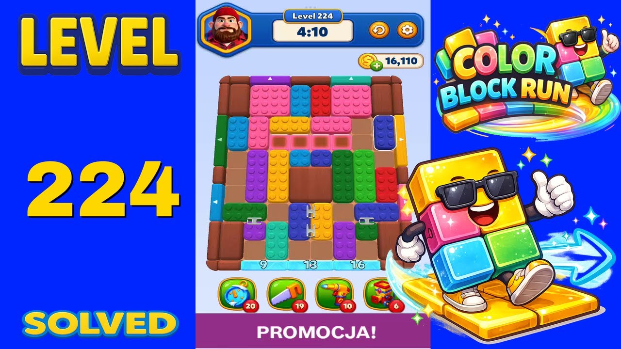Color Block Run – Level 224 | Walkthrough