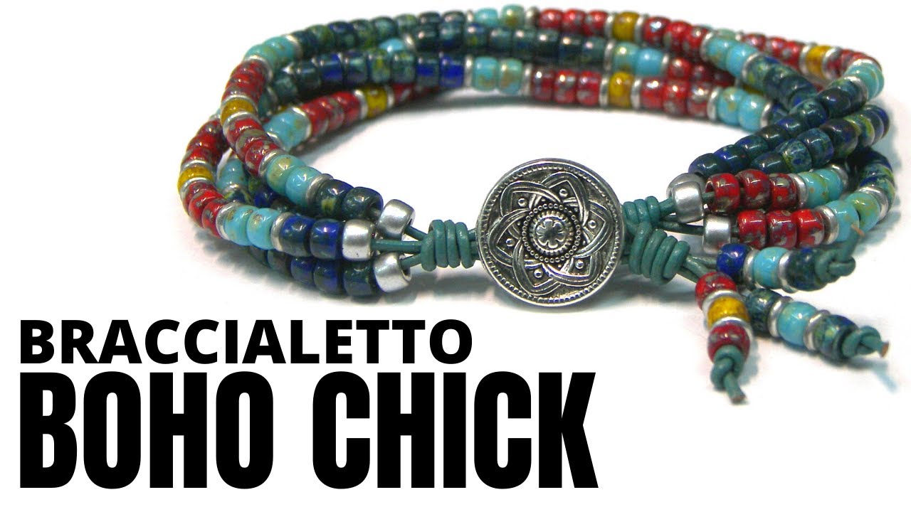 Come fare un Bracciale Boho con Rocailles Matubo 6/0