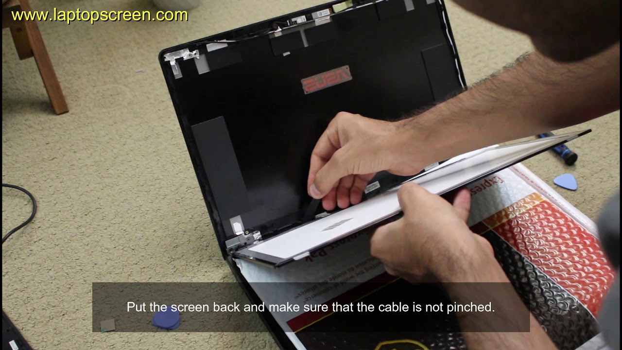 Laptop screen replacement / How to replace laptop screen ASUS G56JK