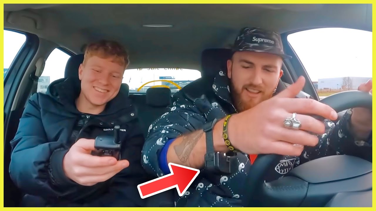 Wij gaan AUTORIJDEN met een SCHOKBAND om! *PIJNLIJK*