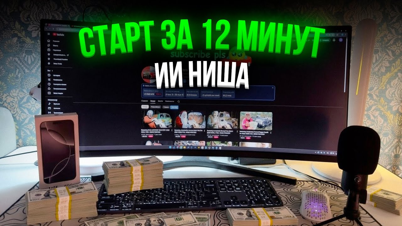 ВЗЛЕТАЮЩАЯ ИИ НИША Ютуб: 14.672$ на Реставрации За 12 Минут (Без воды)