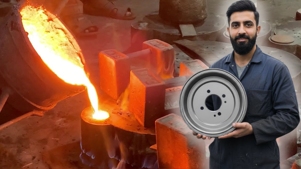 How Factories Turn Cast Iron Scrap into Wheel Brake Drums | Brake Drum Manufacturing Process