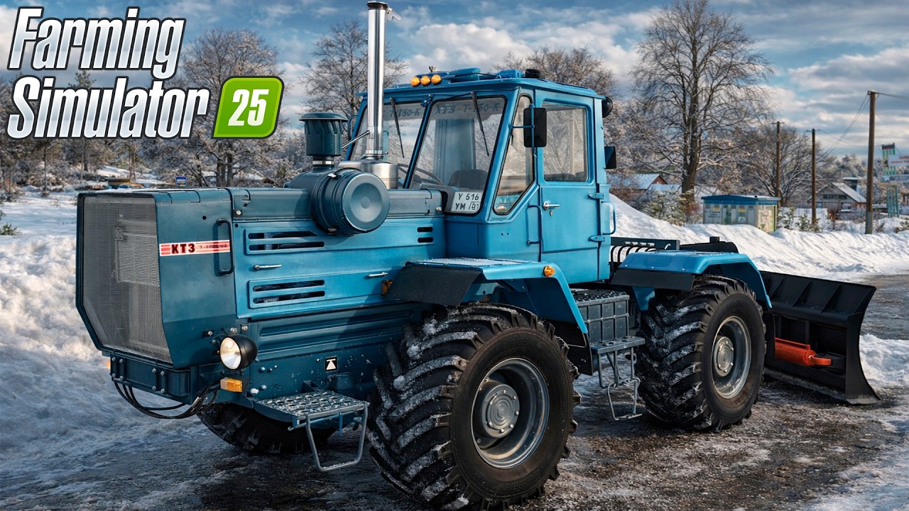 РАСЧИСТКА ДОРОГ ОТ СНЕГА НА ТРАКТОРЕ Т 150К! ПОДНИМАЕМ КОЛХОЗ С КОЛЕН 2#! FARMING SIMULATOR-25