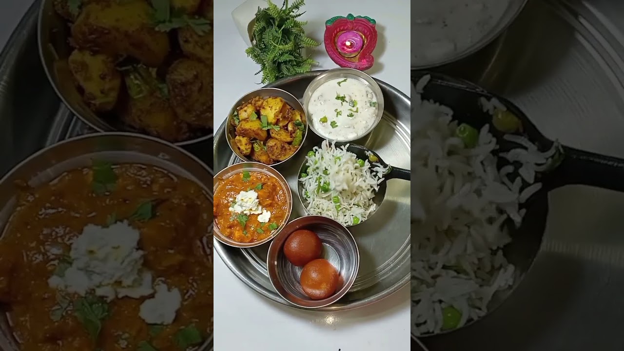 Diwali Special Thali #new #recipe #food #thali #trending #trendingshorts #easyrecipe #festival