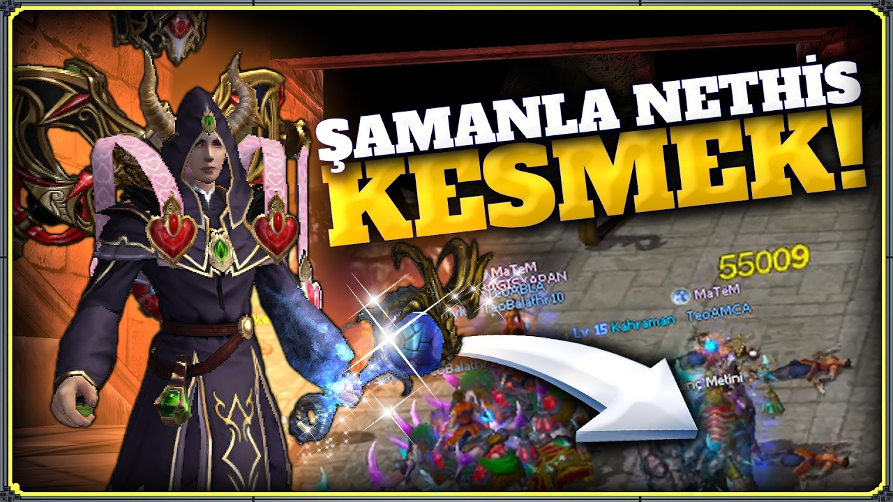 YOK ARTIK! 😱 ŞAMANLA SOLO NETHİS KESTİM! | Metin2 TR