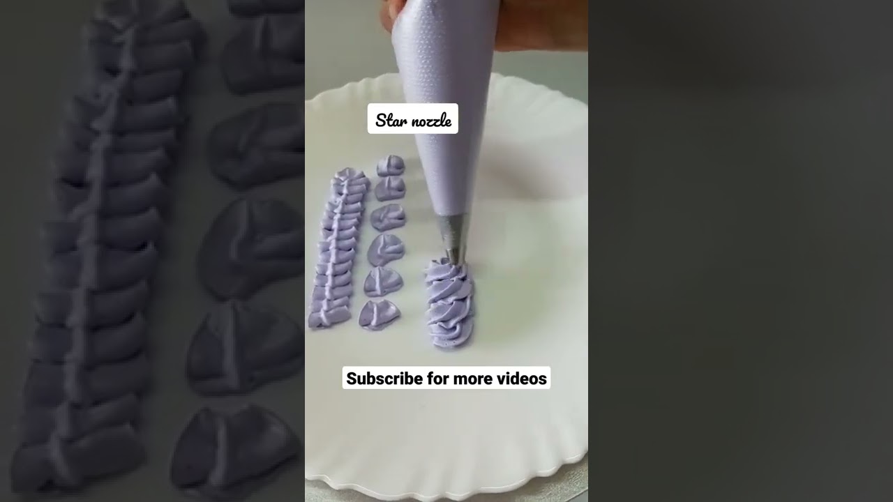 Cake decoration ideas #shorts #starnozzle #82