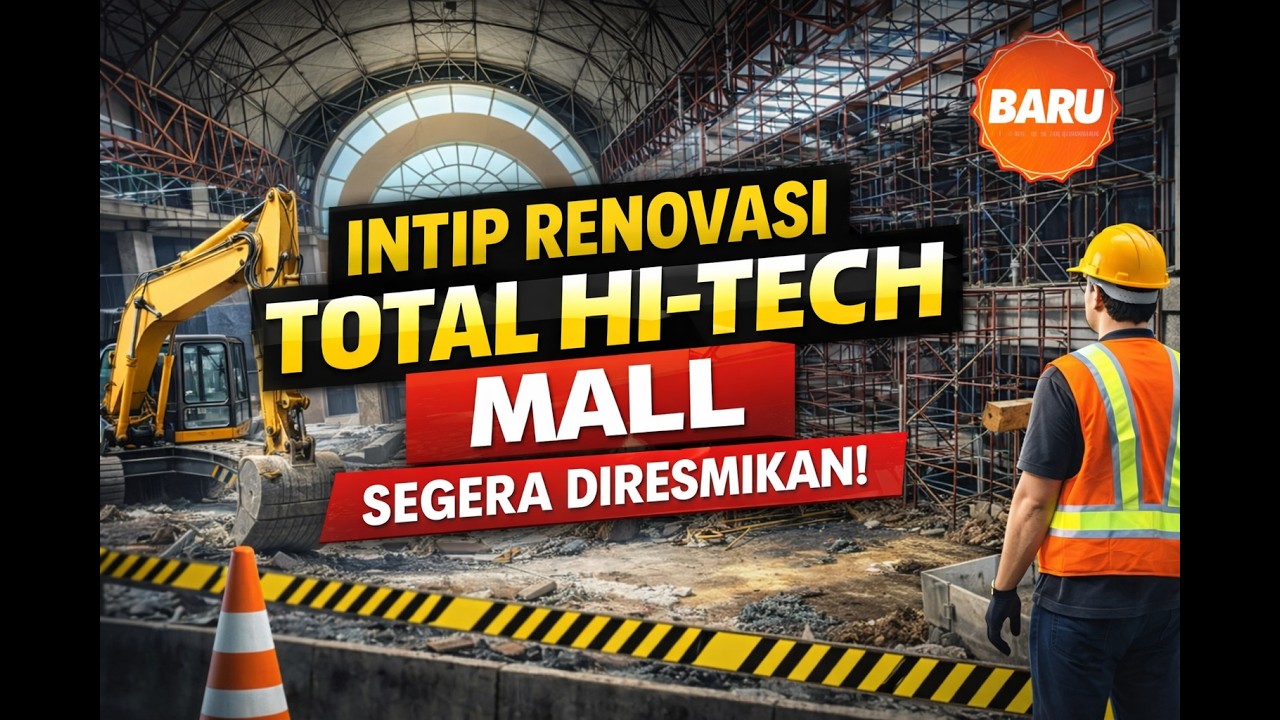 INTIP KONDISI RENOVASI HI-TECH MALL JELANG DIRESMIKAN - ADA LAPANGAN FUTSAL, PADEL, 