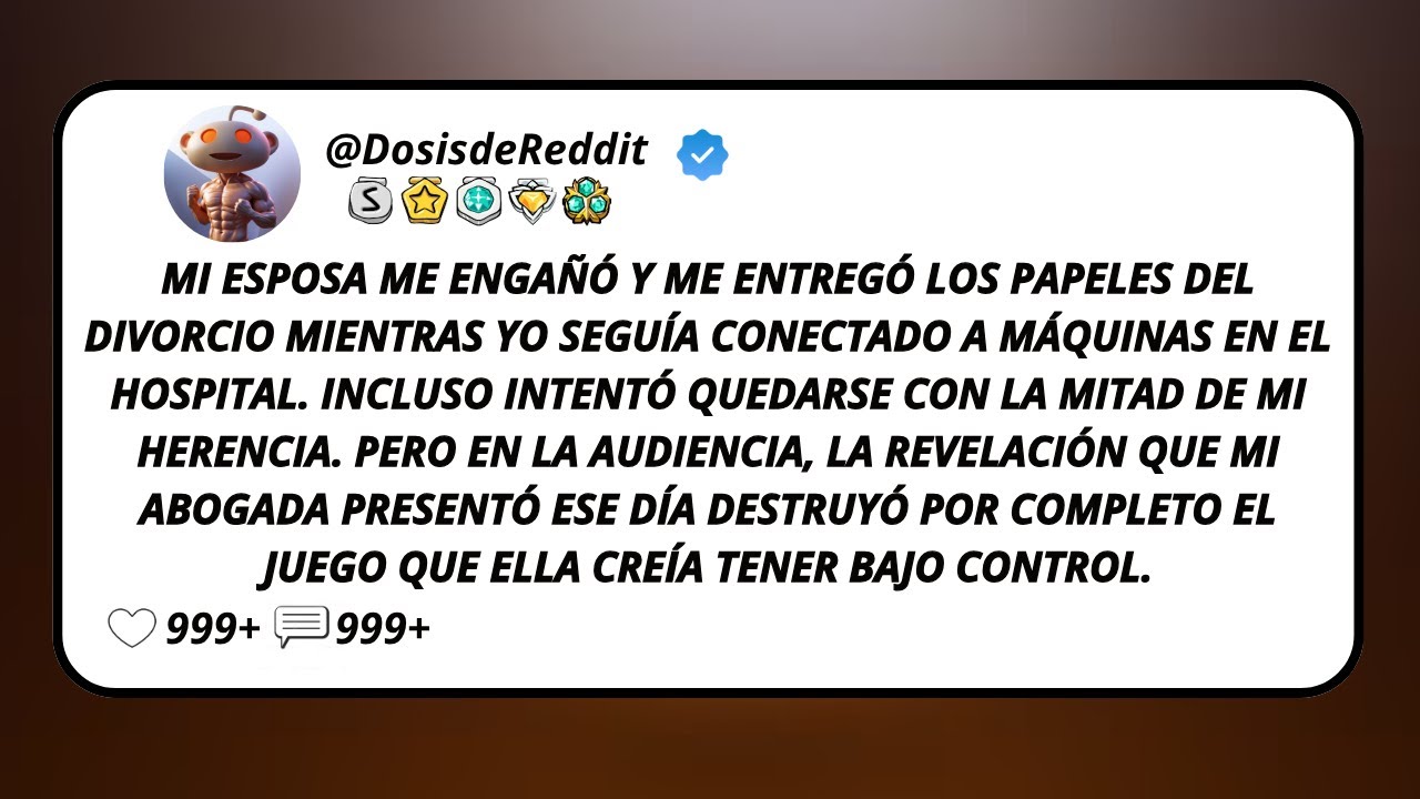 Mi Esposa Me Engañó Y Me Entregó Los Papeles Del Divorcio Mientras Yo Seguía Conectado A Máquinas...