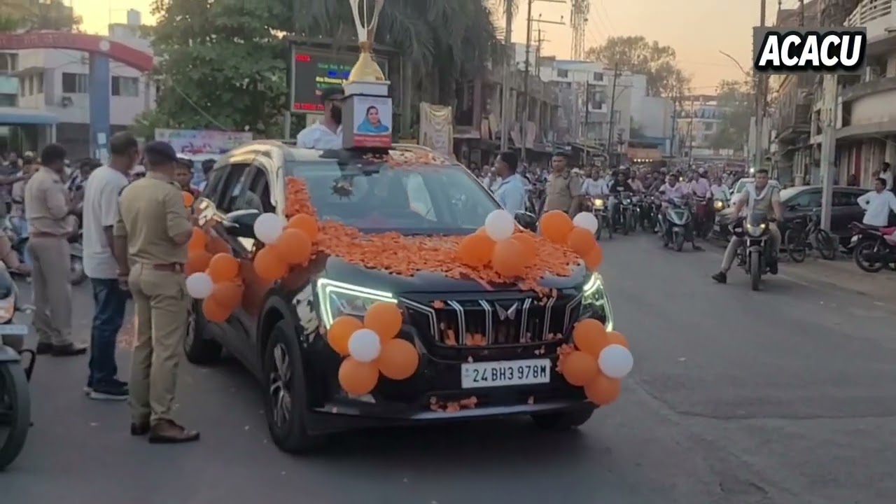 खंडवा महापौर ट्रॉफी का हुआ शुभारम्भ. रैली निकालकर किया ट्रॉफी का आगाज 