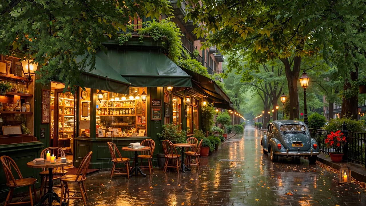 Relaxing Rainy Day Jazz ☕️🌧️ Cozy Cafe Ambience with Smooth Jazz for Study, Work & Stress Relief