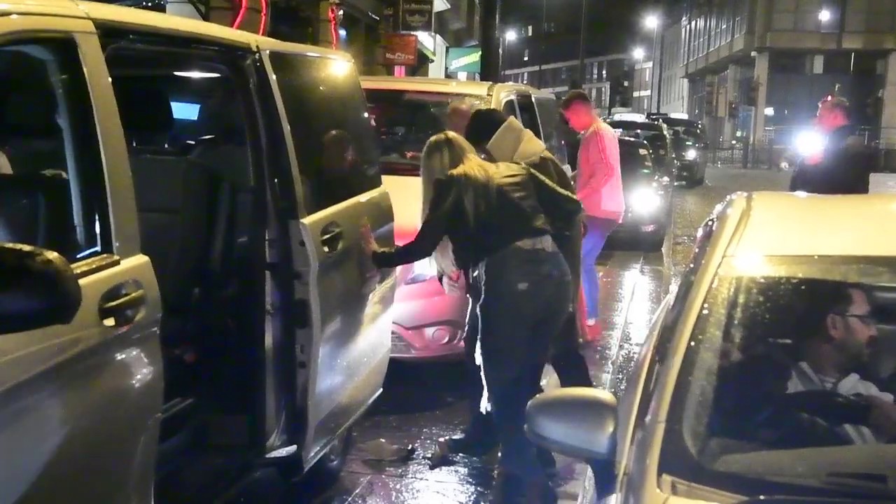 Chloe Ferry gets mortal and collapses on the floor outside of  Nightclub in Newcastle