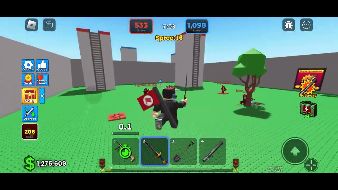 Roblox Underground war 2.0 [NUKE] Pro gameplay (Nico’s first video!)