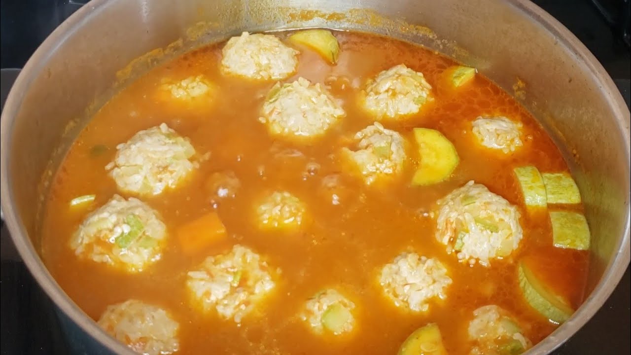 Albóndigas de Pollo Con Verduras