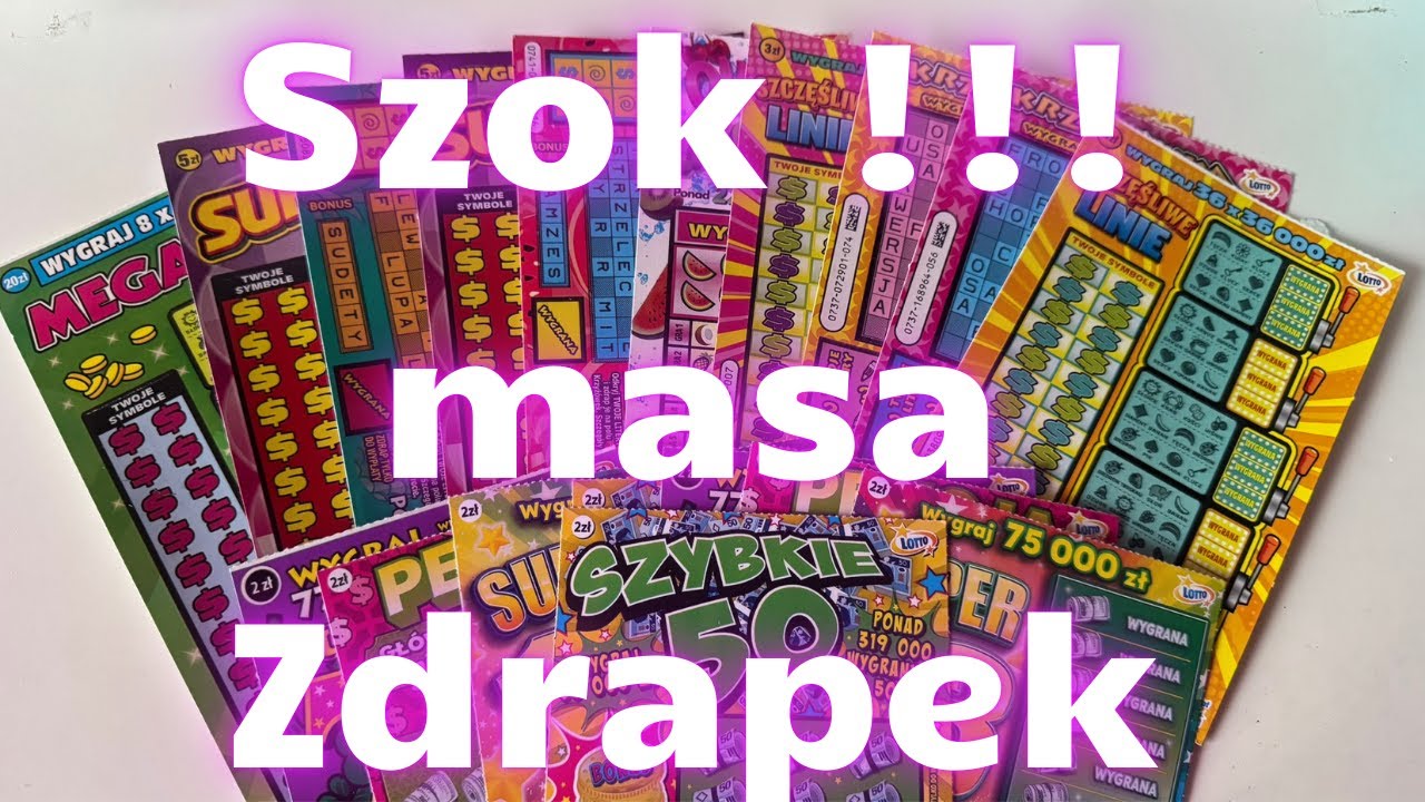 Zdrapki Lotto👉BARDZO DUŻO ZDRAPEK🤩ZAPRASZAM NA RELAKS😍