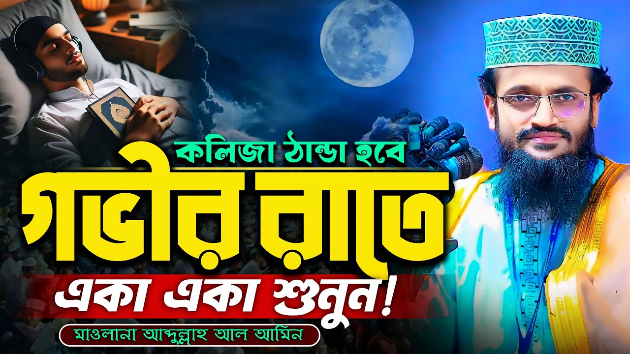 গভীর রাতে ওয়াজটি একবার শুনুন, কলিজা ঠান্ডা হবে - Abdullah Al Amin waz | আব্দুল্লাহ আল আমিন