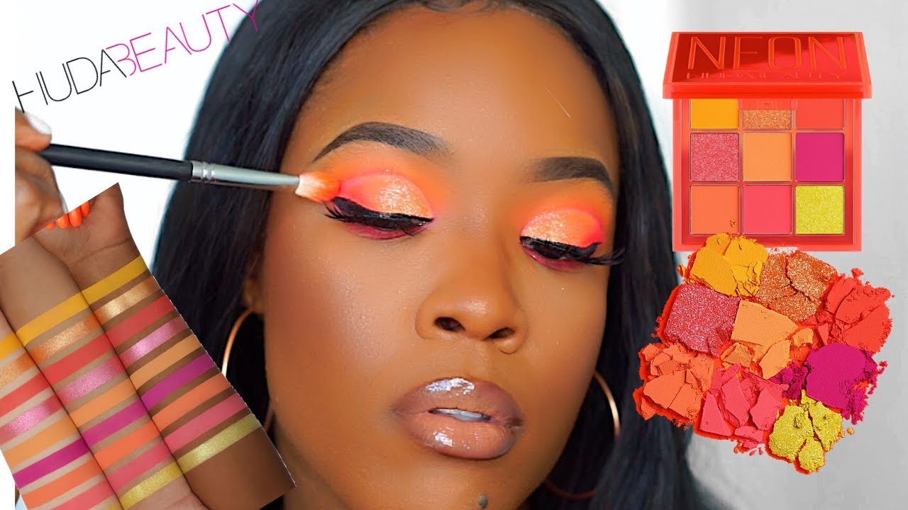 WOW!! HUDA BEAUTY NEON OBSESSIONS PALETTE | ORANGE OBSESSION!