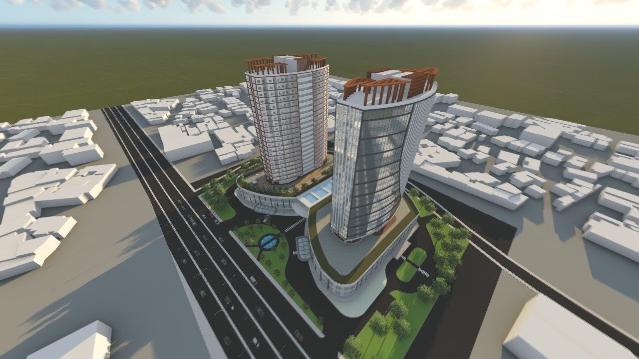 ANIMASI LUMION TUGAS AKHIR ARSITEKTUR, MIXED USE BUILDING