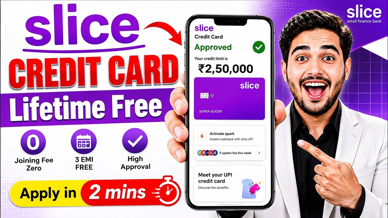 Slice Credit Card Apply || Slice rupay Credit Card Apply || Slice lifetime free Credit Card Apply