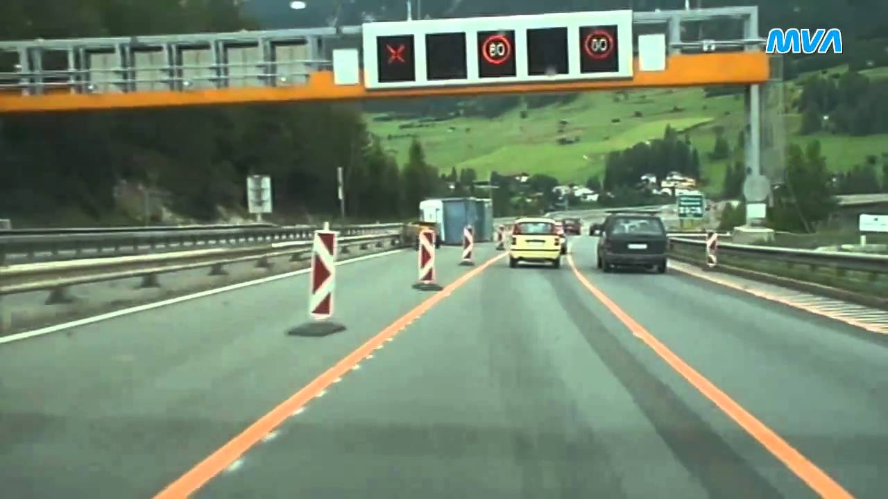 Von Italien nach Österreich über die Brennerautobahn A22 / A13