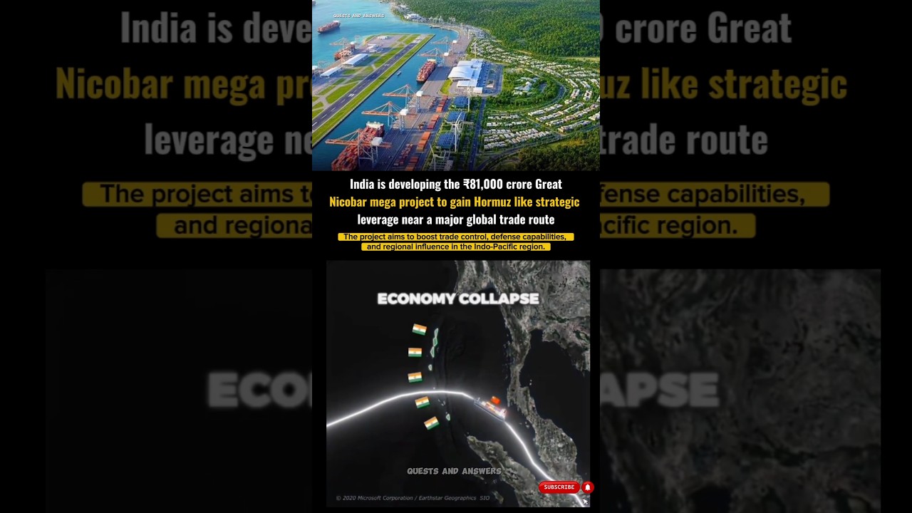 Importance of mega nicobar 81,000 crore project #nicobar #trending #india #china #geopolitics #viral