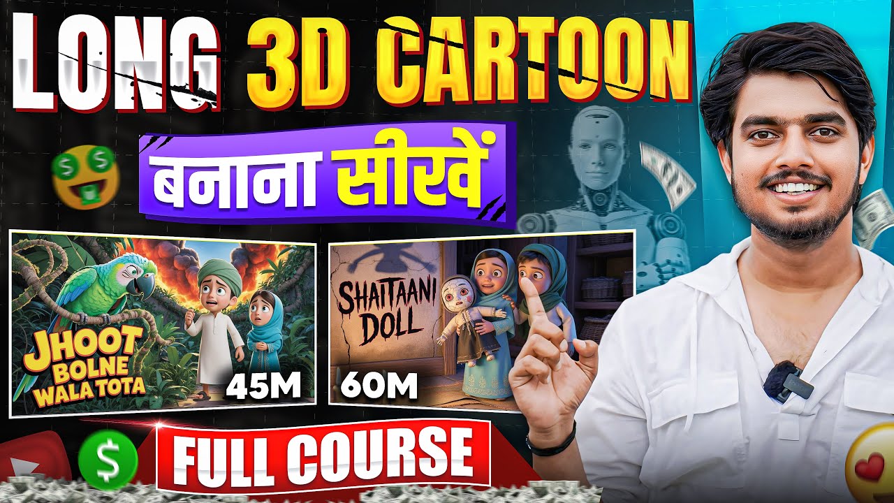How To Create Long 3D Cartoon Story Videos Using AI (Step-by-Step)🔥 Ai Se Video kaise banaye 2026 