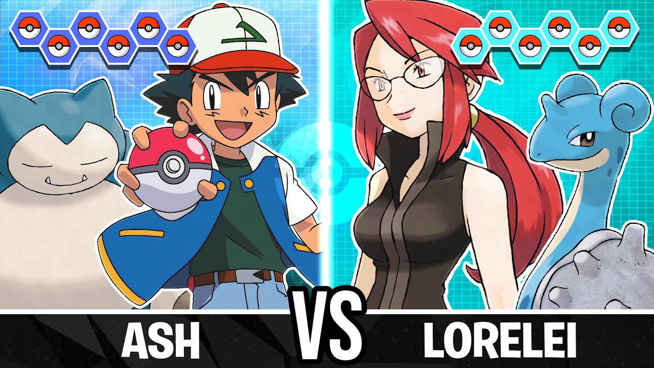 Ash vs Lorelei - Pokemon Battle