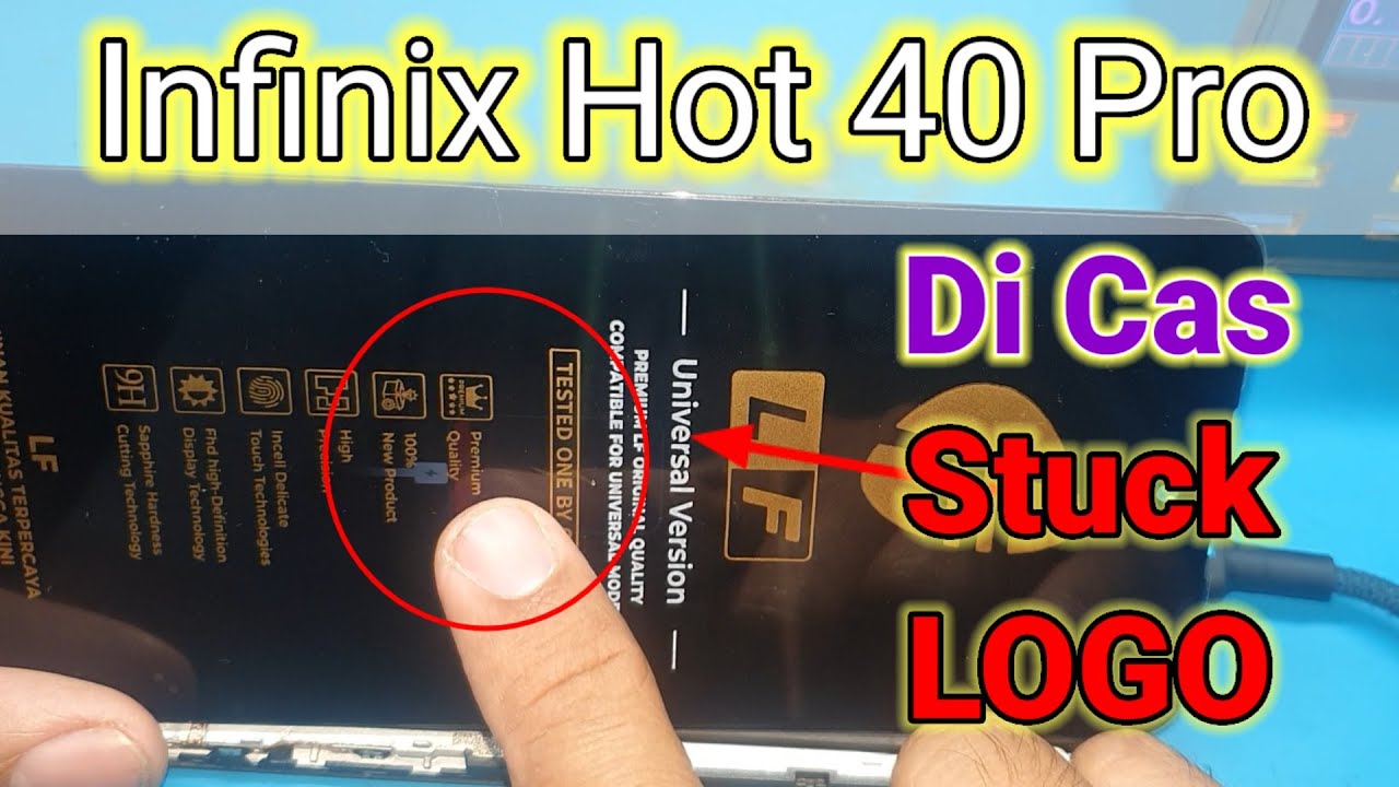 INFINIX HOT 40 PRO DI CAS TIDAK BERTAMBAH HANYA GAMBAR PETIR