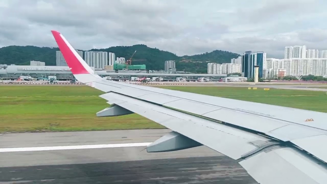 AirAsia take off from Penang (17-2-2026)
